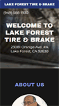 Mobile Screenshot of lakeforesttireandbrake.com